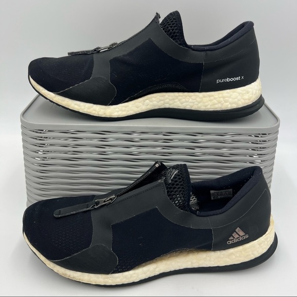 Adidas Women’s Black Pure Boost X Tr Zip Running Size 10.5 - Picture 2 of 13